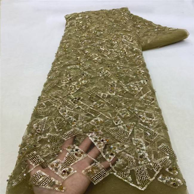 5 Yards Multi-Color Colorful Rainbow Sequined Beaded Embroidered 3D Floral Lace Material Fabric JLT083