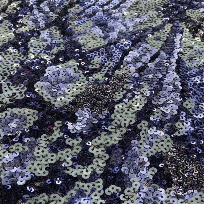 5 Yards Multi-Color Colorful Rainbow Sequined Beaded Embroidered 3D Floral Lace Material Fabric JLT102