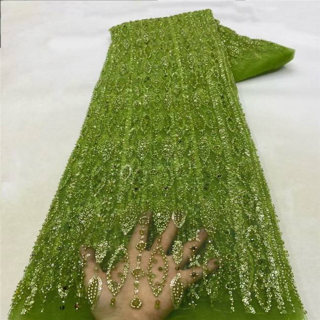 5 Yards Multi-Color Colorful Rainbow Sequined Beaded Embroidered 3D Floral Lace Material Fabric JLT103