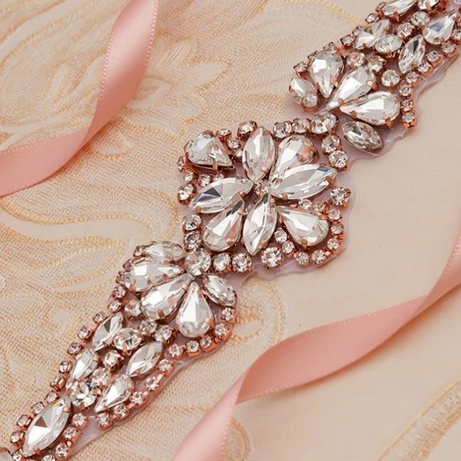 Rhinestone Dress Belt