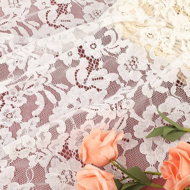 5 Yards Corded Cotton Lace Material Fabric MB002