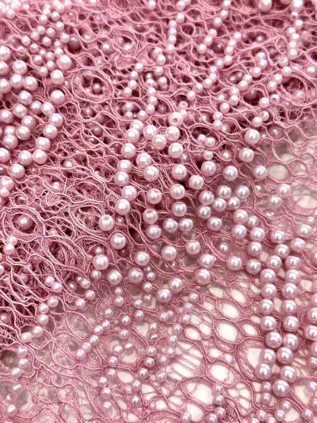 5 Yards Multi-Color Sequined Beaded Embroidered Lace Material Fabric HN054