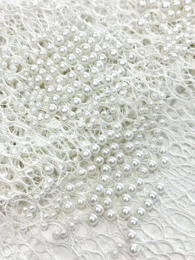 5 Yards Multi-Color Sequined Beaded Embroidered Lace Material Fabric HN054