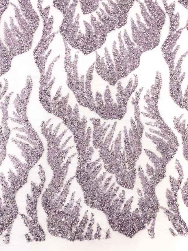5 Yards Multi-Color Sequined Beaded Embroidered Lace Material Fabric HN058