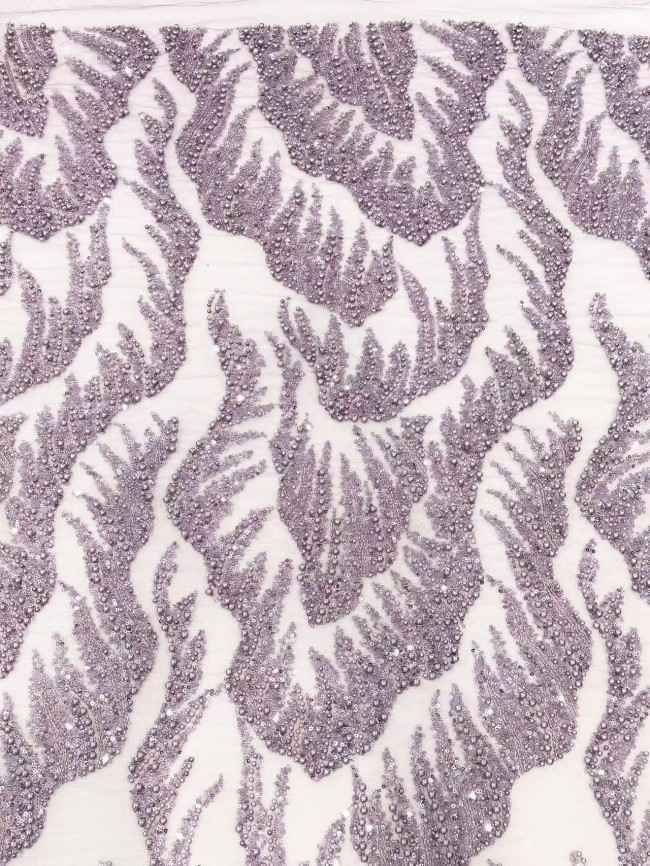 5 Yards Multi-Color Sequined Beaded Embroidered Lace Material Fabric HN058