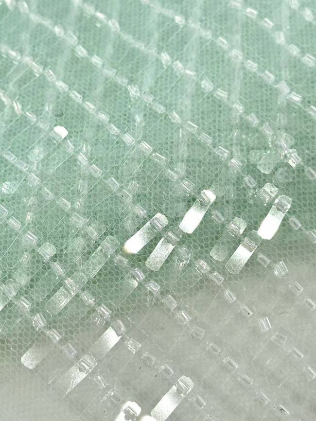 5 Yards Multi-Color Sequined Beaded Embroidered Lace Material Fabric HN078