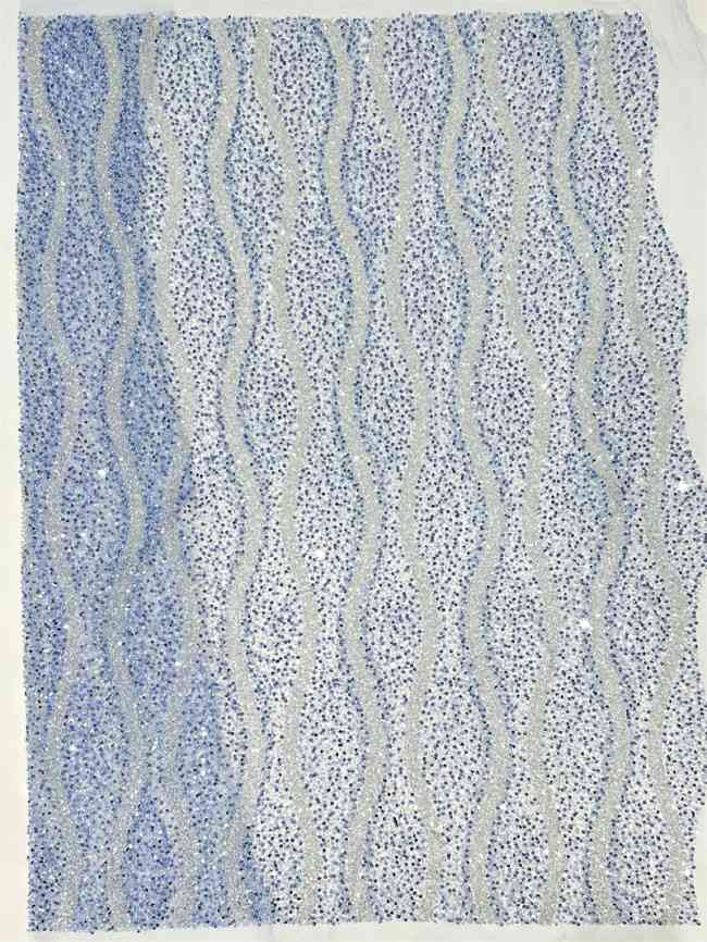 5 Yards Beaded Lace Fabric