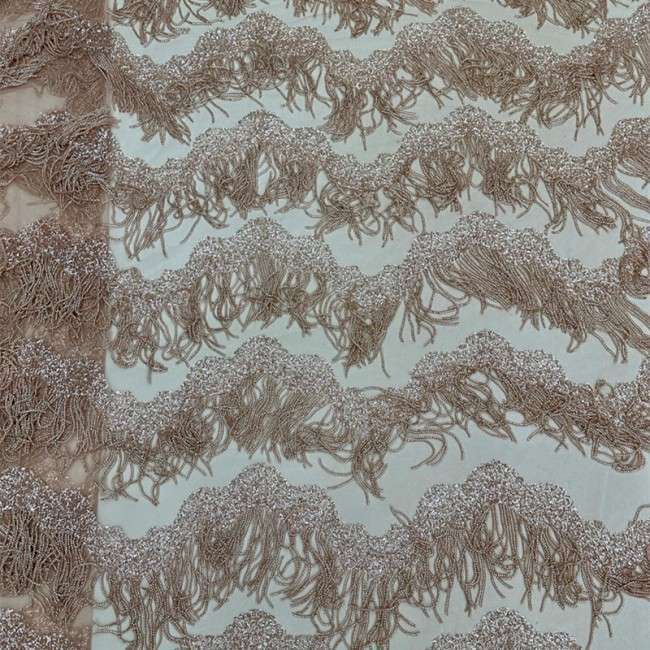 5 Yards Multi-Color Sequins Pearls Beaded 3D Floral Embroidered Lace Material Fabric TLF085