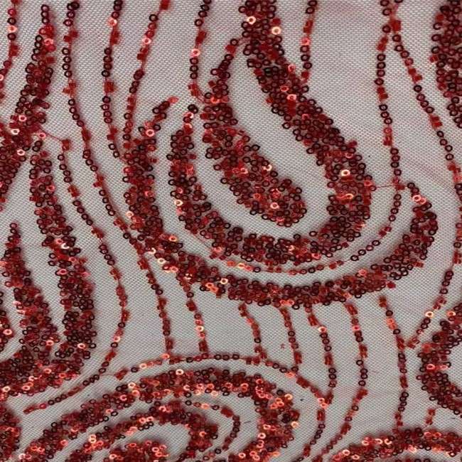 5 Yards Multi-Color Sequins Pearls Beaded Embroidered 3D Floral Lace Material Fabric JX411