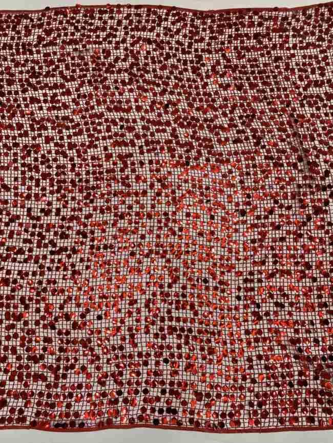 5 Yards Multi-Color Sequins Pearls Beaded Embroidered 3D Floral Lace Material Fabric TDD452