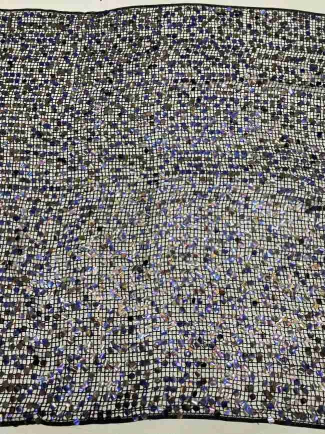 5 Yards Multi-Color Sequins Pearls Beaded Embroidered 3D Floral Lace Material Fabric TDD452