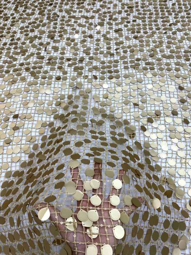 5 Yards Multi-Color Sequins Pearls Beaded Embroidered 3D Floral Lace Material Fabric TDD452