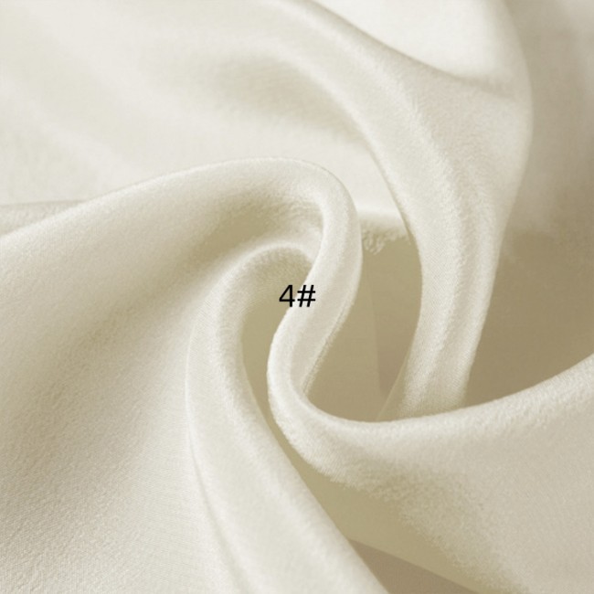 1 Yard 19m/m 140cm Width Stretchy Natural Silkworm Silk Crepe Fabric Material FT19140SCR
