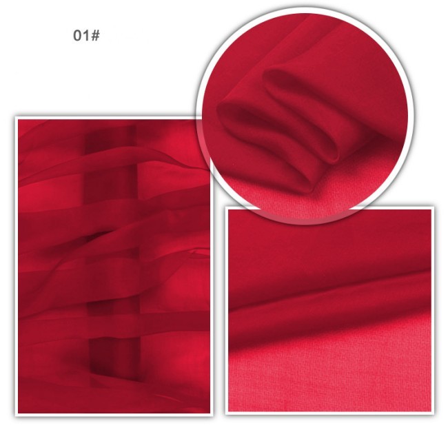 1 Yard 5m/m 140cm Width 100% Natural Silkworm Silk Chiffon Fabric Material FT5140CH