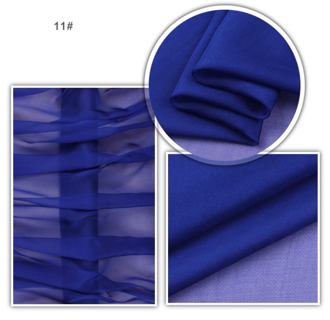 1 Yard 5m/m 140cm Width 100% Natural Silkworm Silk Chiffon Fabric Material FT5140CH