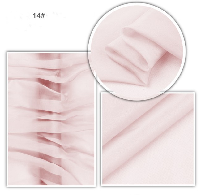 1 Yard 5m/m 140cm Width 100% Natural Silkworm Silk Chiffon Fabric Material FT5140CH