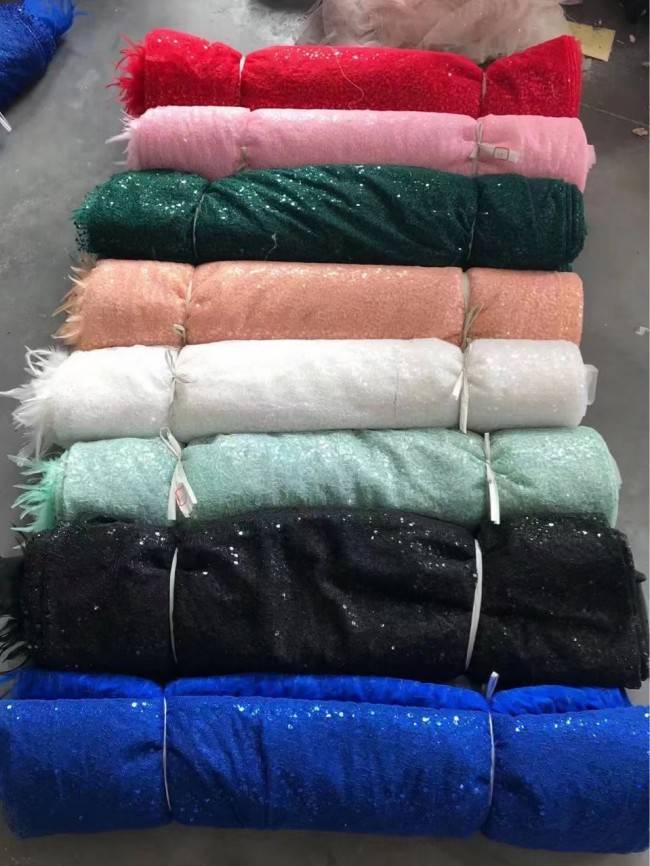 5 Yards Beaded 3D Feather Lace Material Fabric