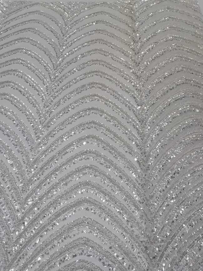 5 Yards Colorful Sequins Pearls Beaded Embroidered 3D Floral Lace Material Fabric For Dresses JC046