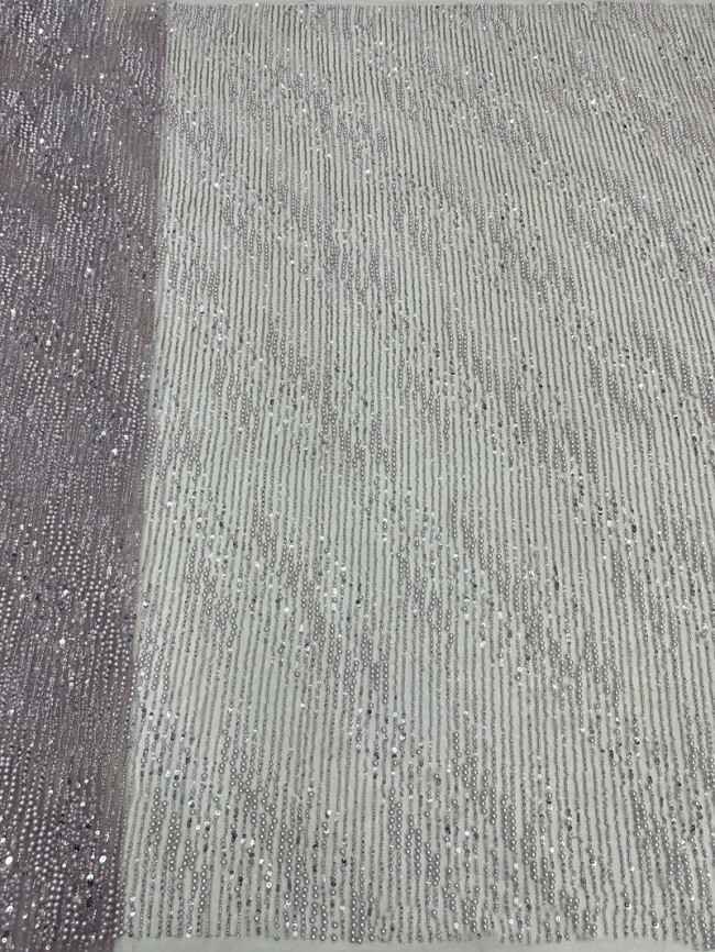5 Yards Colorful Sequins Pearls Beaded Embroidered 3D Floral Lace Material Fabric For Dresses ML011