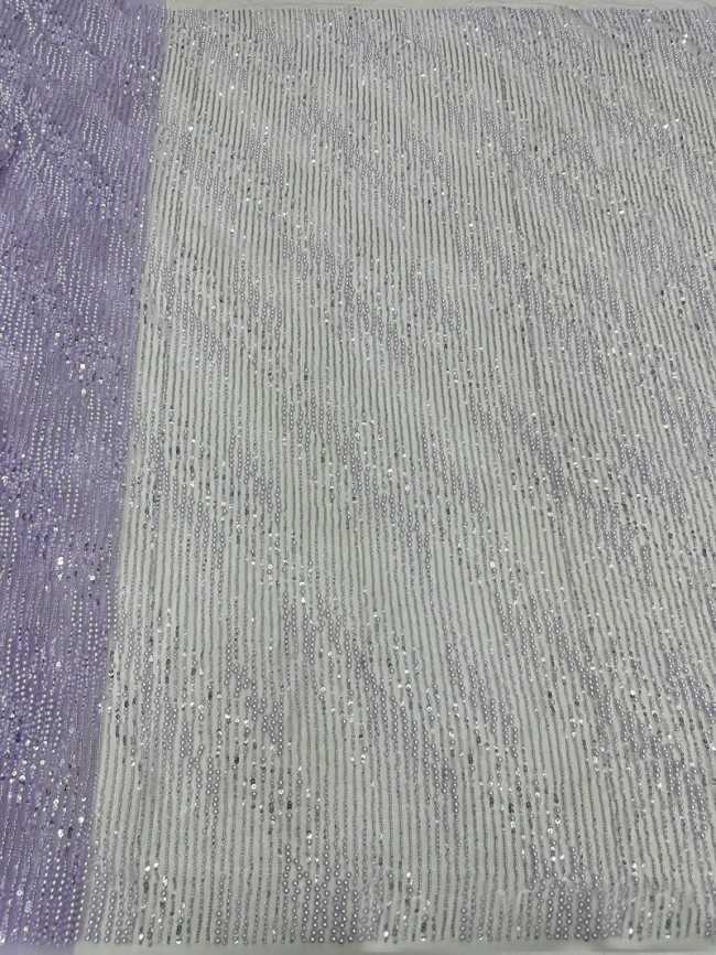 5 Yards Beaded Mesh Fabric, ITM ML011