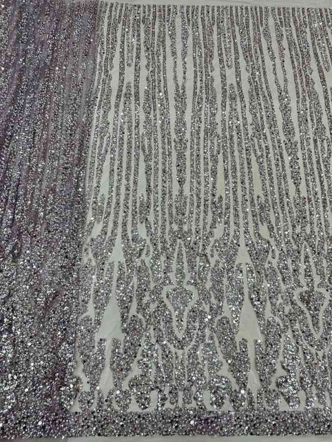 5 Yards Colorful Sequins Pearls Beaded Embroidered 3D Floral Lace Material Fabric For Dresses ML013
