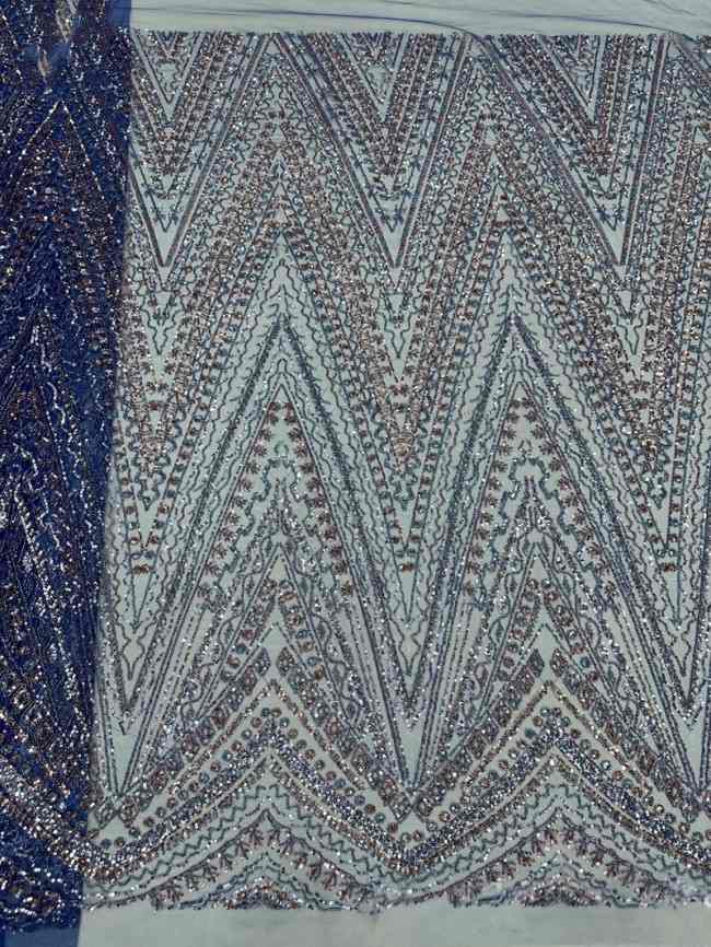 5 Yards Colorful Sequins Pearls Beaded Embroidered 3D Floral Lace Material Fabric For Dresses ML009