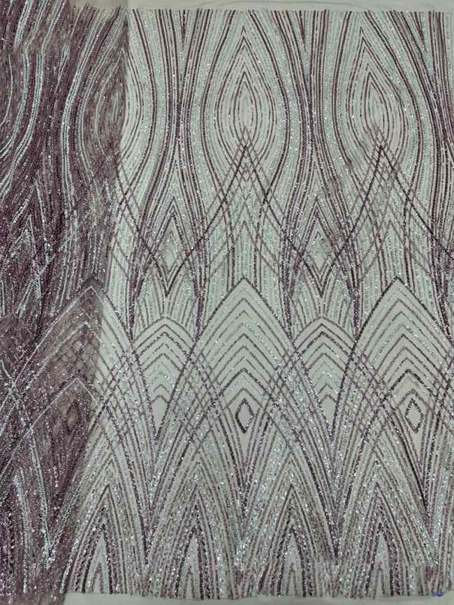 5 Yards Colorful Sequins Pearls Beaded Embroidered 3D Floral Lace Material Fabric For Dresses ML010