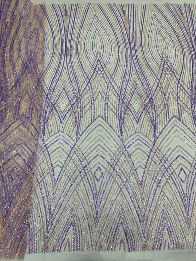 5 Yards Colorful Sequins Pearls Beaded Embroidered 3D Floral Lace Material Fabric For Dresses ML010