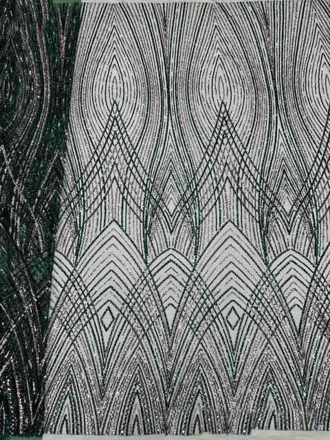 5 Yards Colorful Sequins Pearls Beaded Embroidered 3D Floral Lace Material Fabric For Dresses ML010