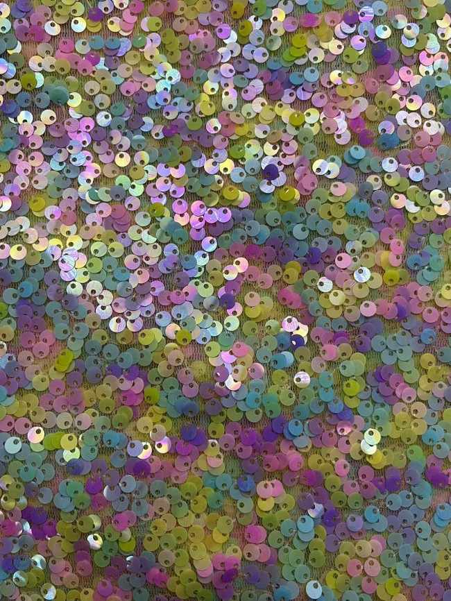 5 Yards Colorful Sequins Lace Material Fabric For Dresses ZT066
