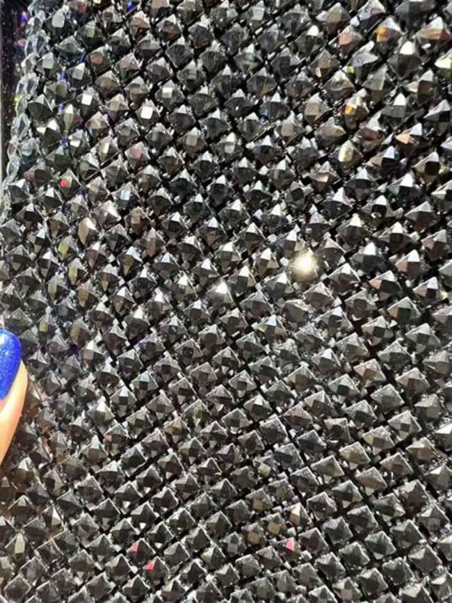 5 Yards Luxury Heavy Crystal Rhinestone Lace Fabric