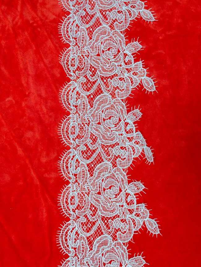 5 Yards White Guipure Bridal Lace Trim Material