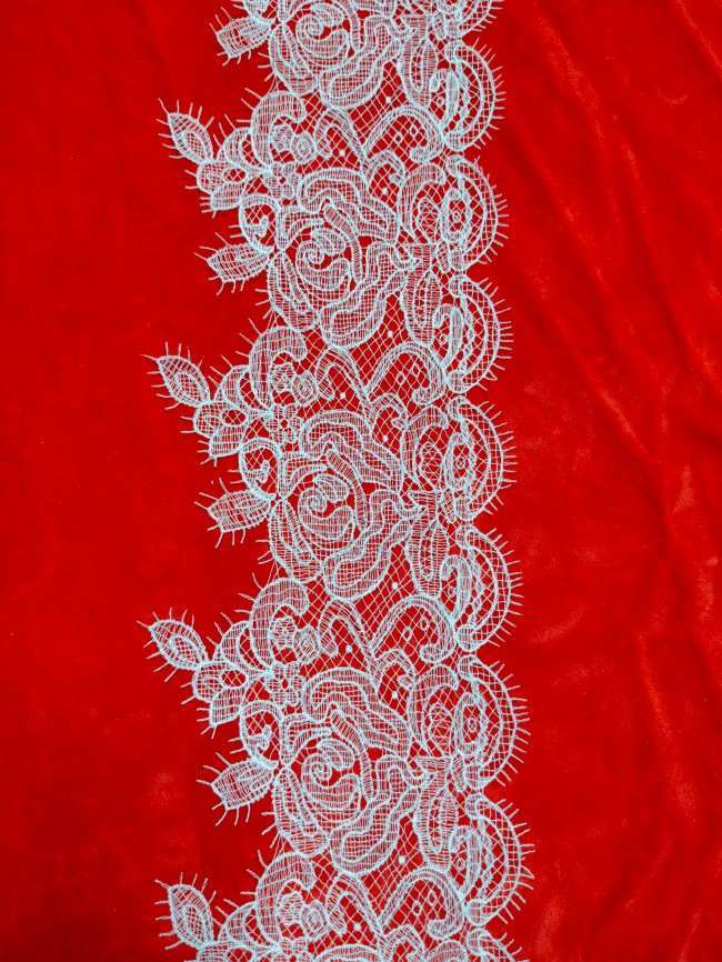 5 Yards White Guipure Bridal Lace Trim Material