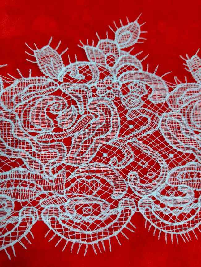 5 Yards White Guipure Bridal Lace Trim Material