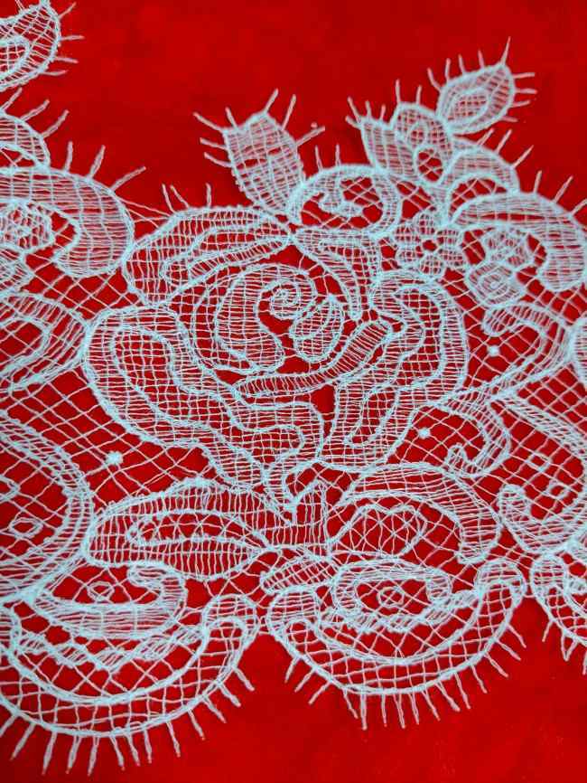 5 Yards White Guipure Bridal Lace Trim Material