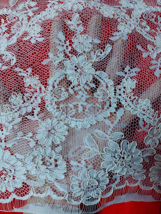 3 Yards Corded Eyelash Lace Trim Material