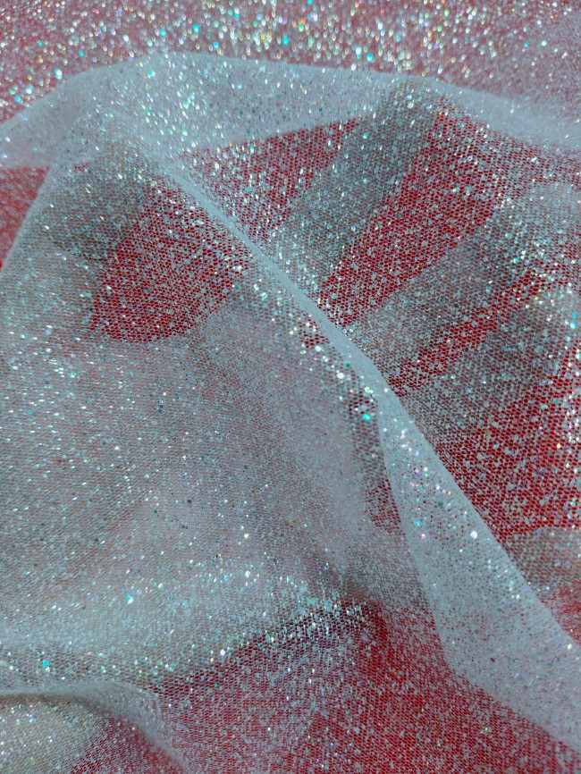 10 Yards Glittering Sequin Lace Material Fabric For Dresses LC007