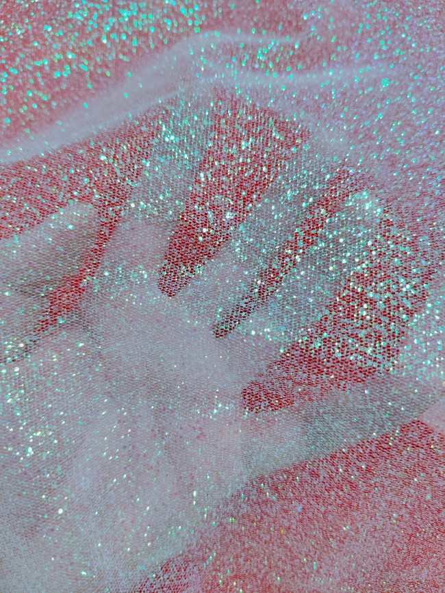 10 Yards Glittering Sequin Lace Material Fabric For Dresses LC008