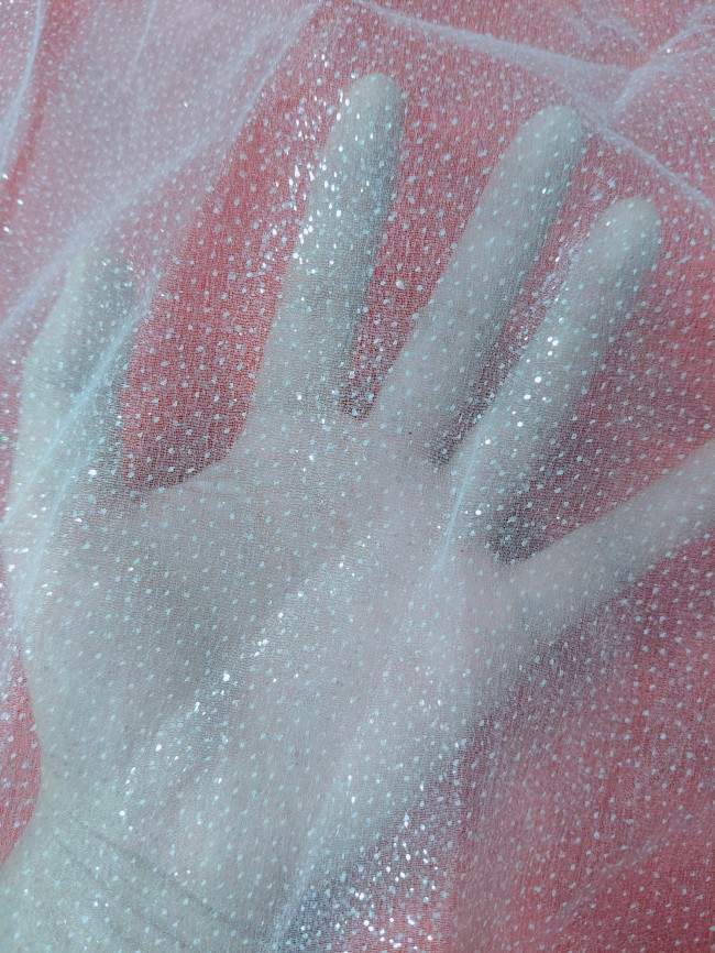 10 Yards Glittering Sequin Lace Material Fabric For Dresses LC015