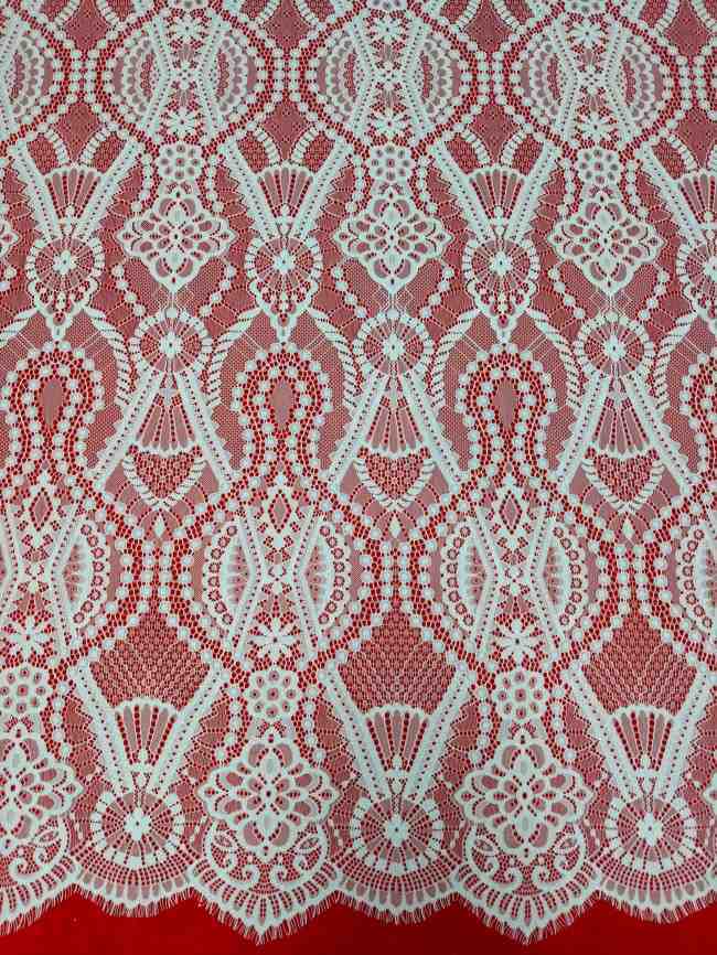 3 Meters Eyelash Chantilly Lace Material Fabric For Dresses QTL002