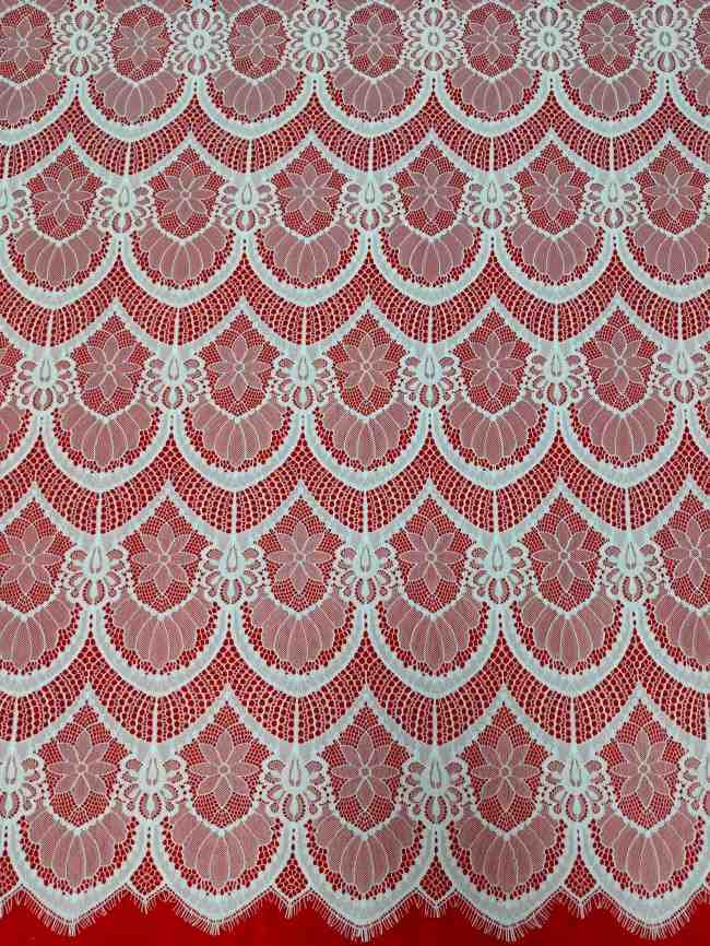 3 Meters Eyelash Chantilly Lace Material Fabric For Dresses QTL005