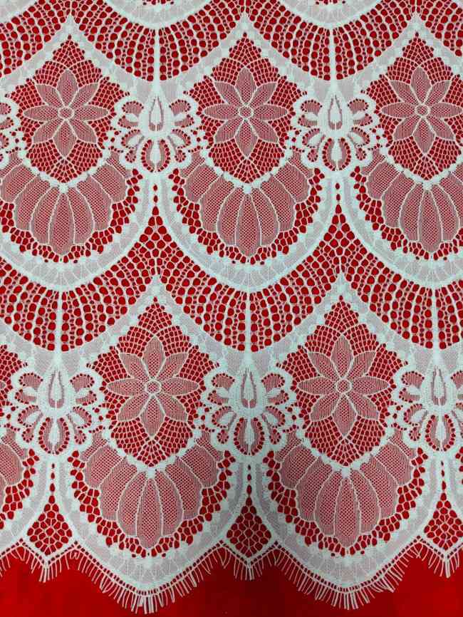 3 Meters Eyelash Chantilly Lace Material Fabric For Dresses QTL005