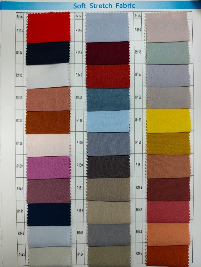 1 Yard 4 Way Stretchy Silky Soft Lining Fabric Material For Dresses