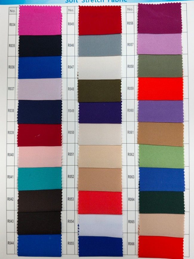 1 Yard 4 Way Stretchy Silky Soft Lining Fabric Material For Dresses