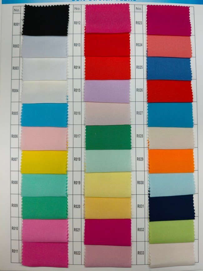 1 Yard 4 Way Stretchy Silky Soft Lining Fabric Material For Dresses