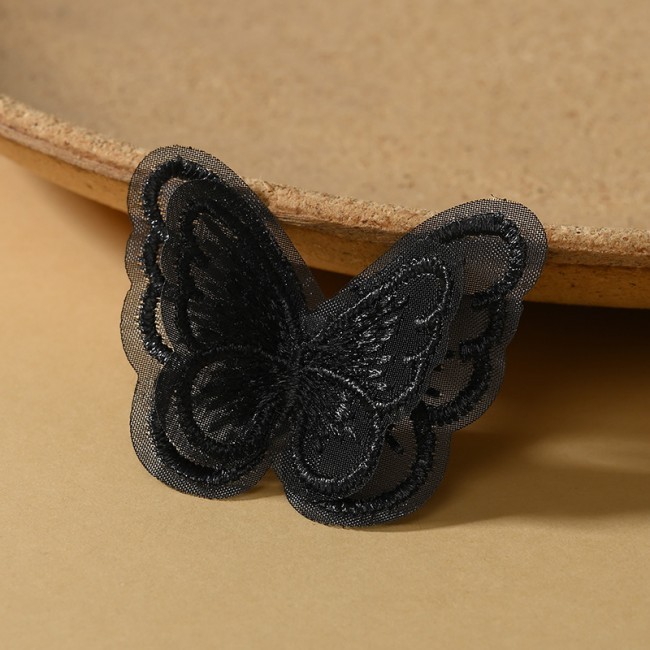 100 Pieces Embroidered 3D Butterfly Lace Applique Material For Dresses SK004