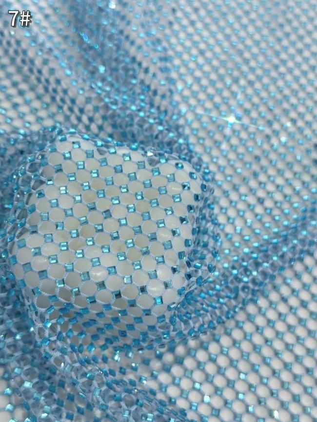 5 Yards Colorful Sequins Pearls Rhinestones Beaded Embroidered 3D Floral Lace Material Fabric For Dresses HN128