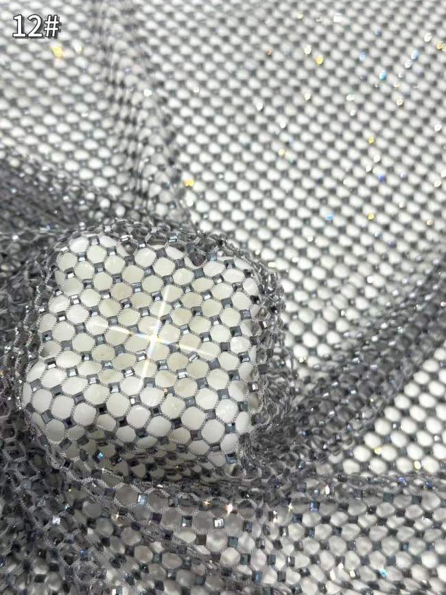 5 Yards Colorful Sequins Pearls Rhinestones Beaded Embroidered 3D Floral Lace Material Fabric For Dresses HN128