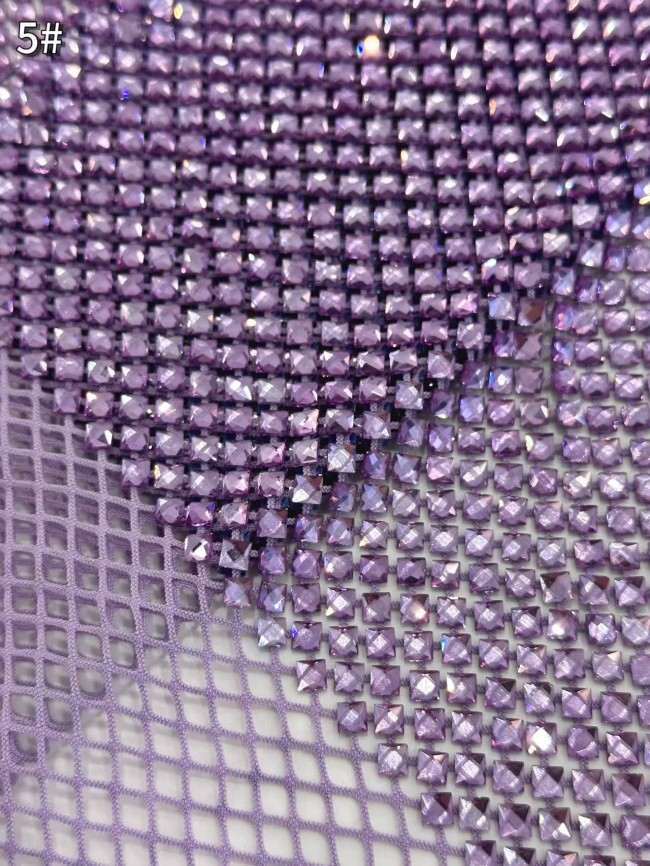 5 Yards Colorful Sequins Pearls Rhinestones Beaded Embroidered 3D Floral Lace Material Fabric For Dresses HN130