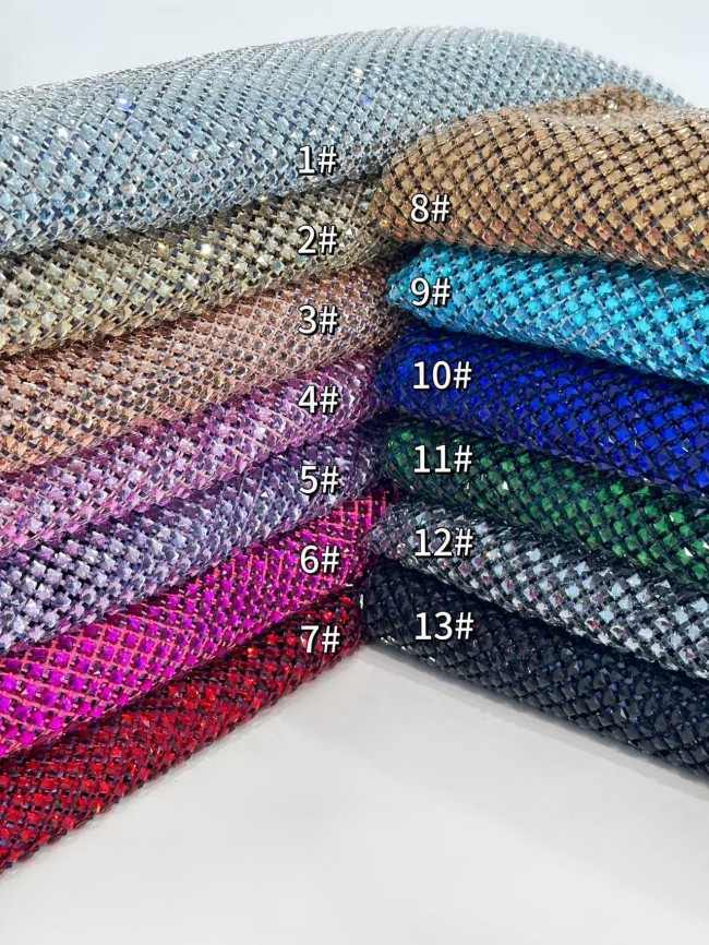 5 Yards Colorful Sequins Pearls Rhinestones Beaded Embroidered 3D Floral Lace Material Fabric For Dresses HN130